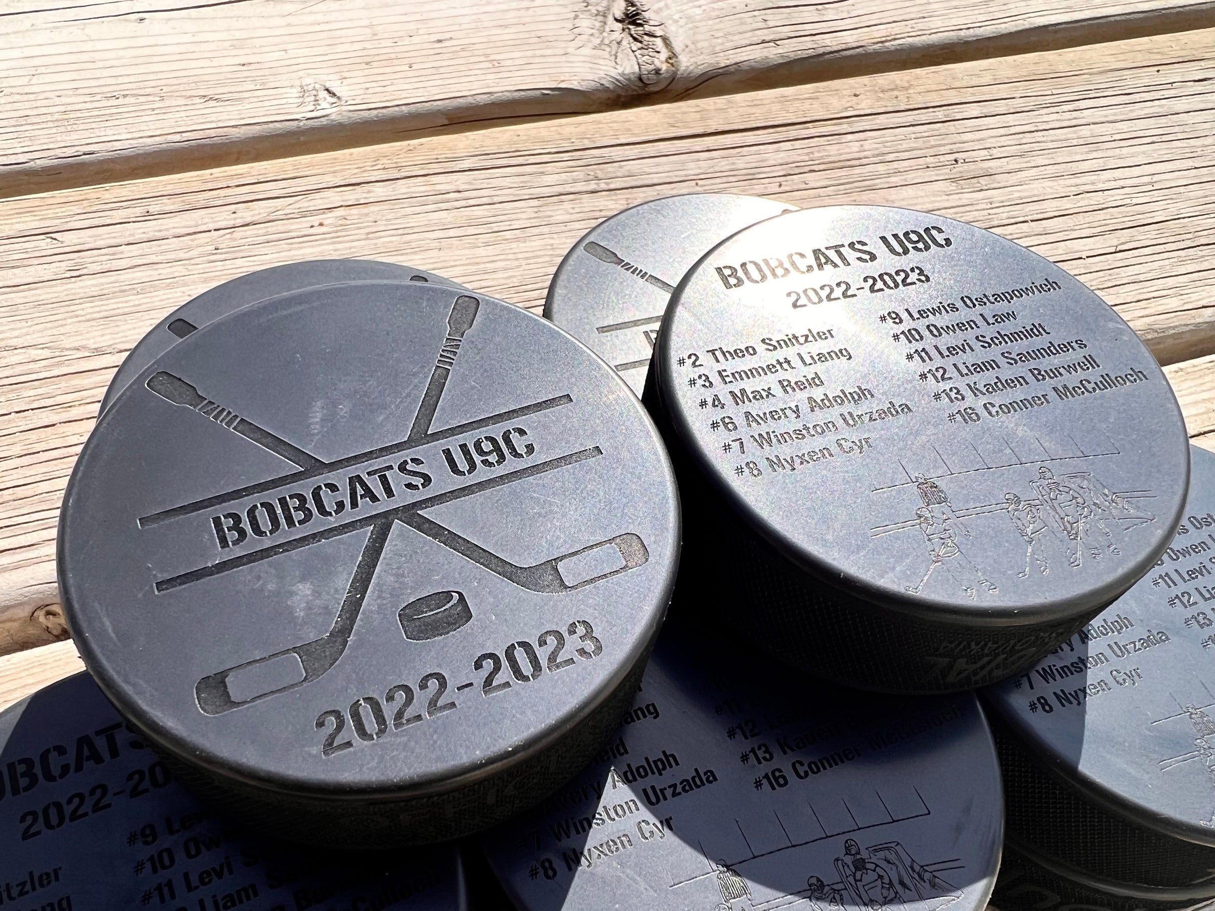 Personalized Hockey Pucks | Skylevel Custom Engravings & Designs
