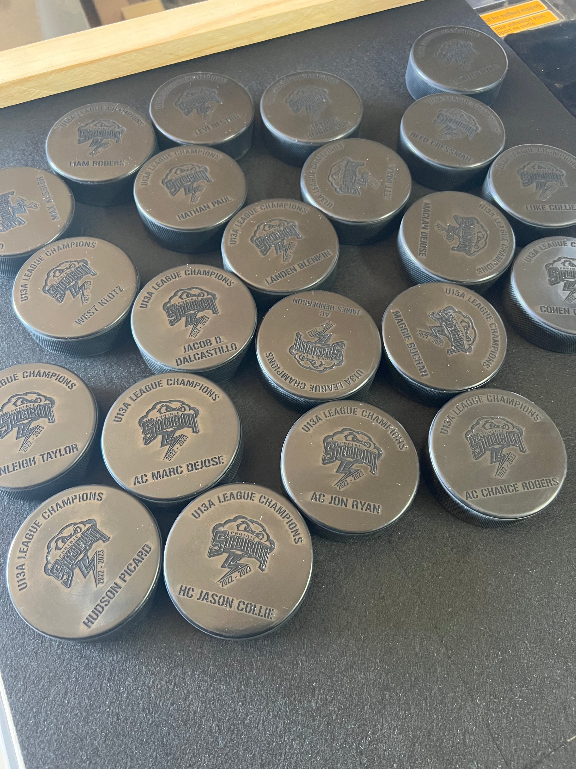 Personalized Hockey Pucks | Skylevel Custom Engravings & Designs