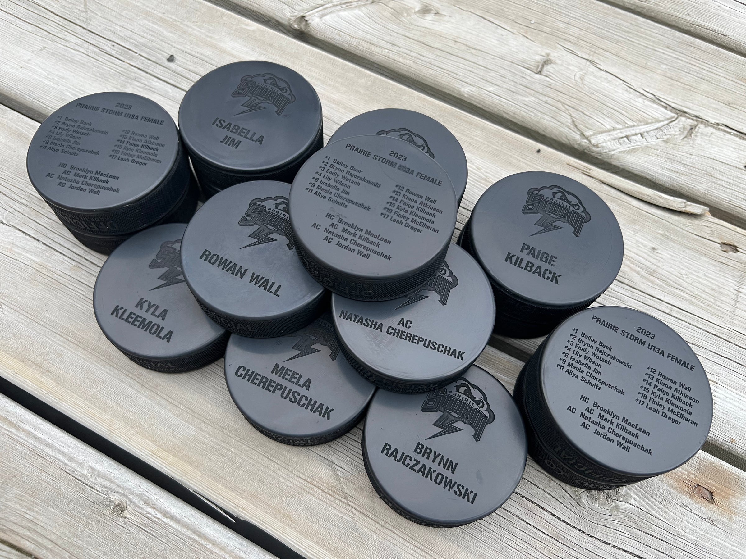 Personalized Hockey Pucks | Skylevel Custom Engravings & Designs