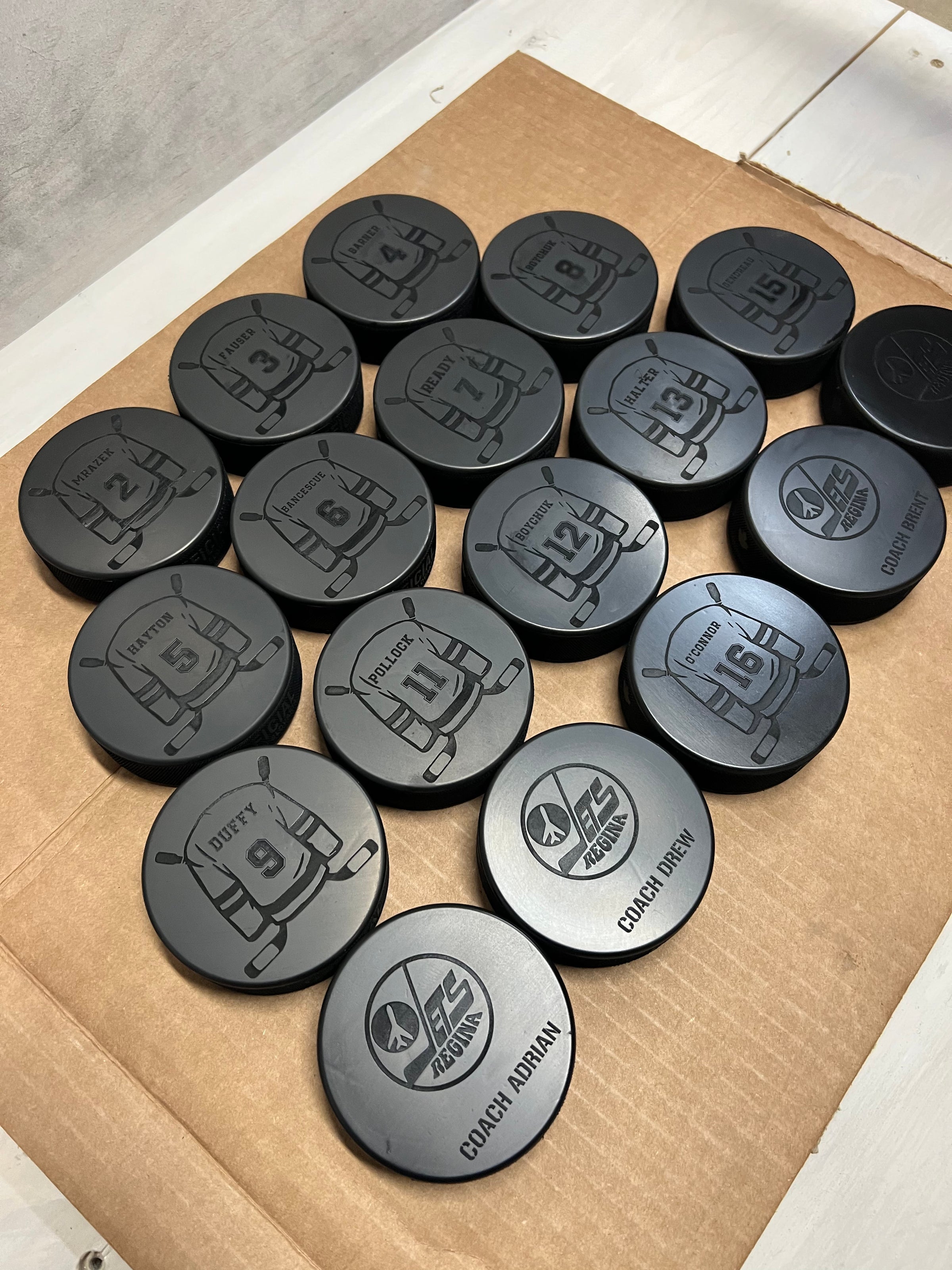 Personalized Hockey Pucks | Skylevel Custom Engravings & Designs